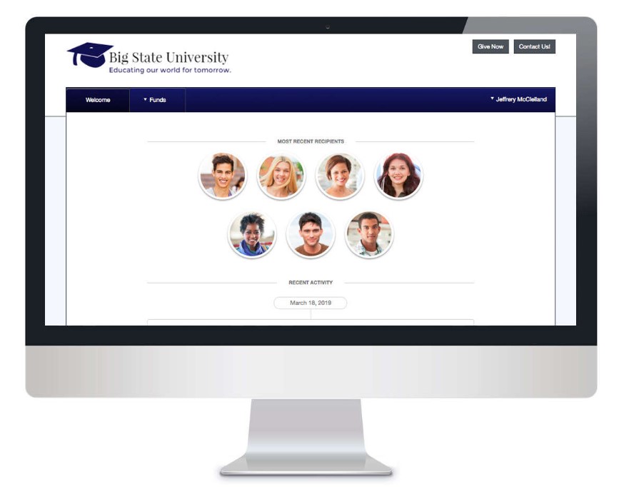 screenshot of Blackbaud Stewardship Management
